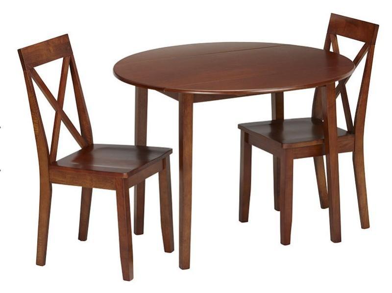 Walnut 3 Piece Dining Set