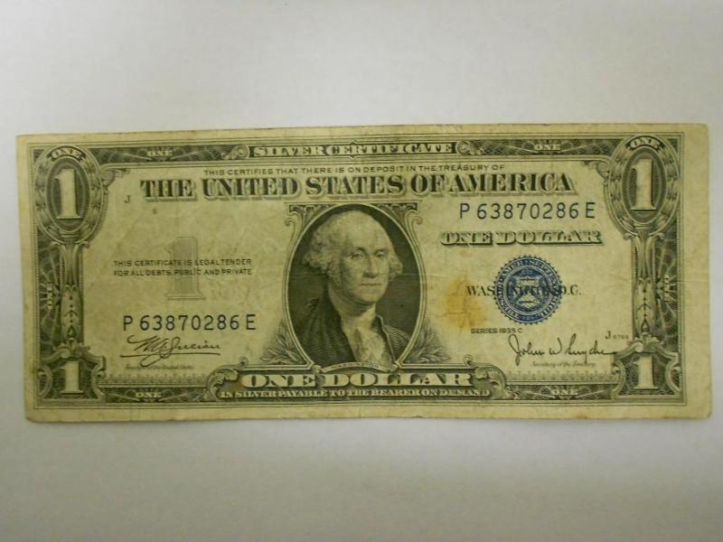 $1.00 Silver Certificate,Series 193...