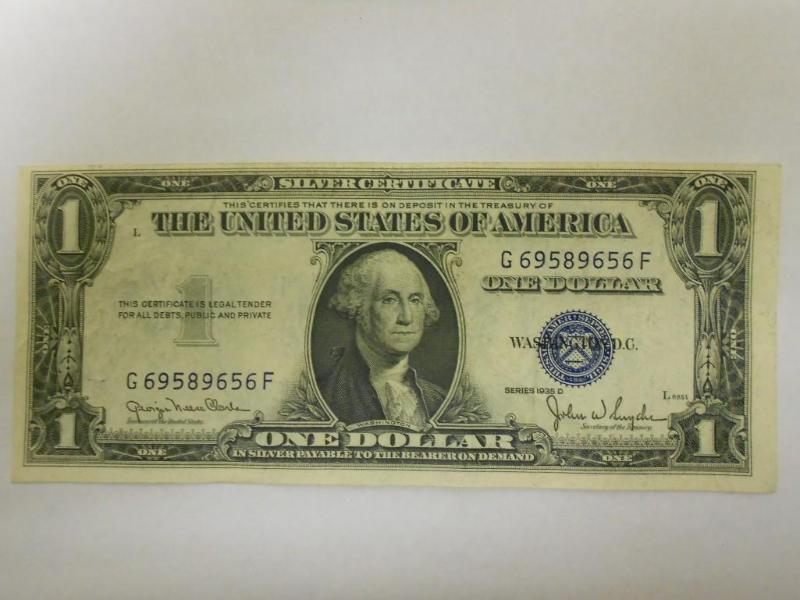 $1.00 Silver Certificate,Series 193...