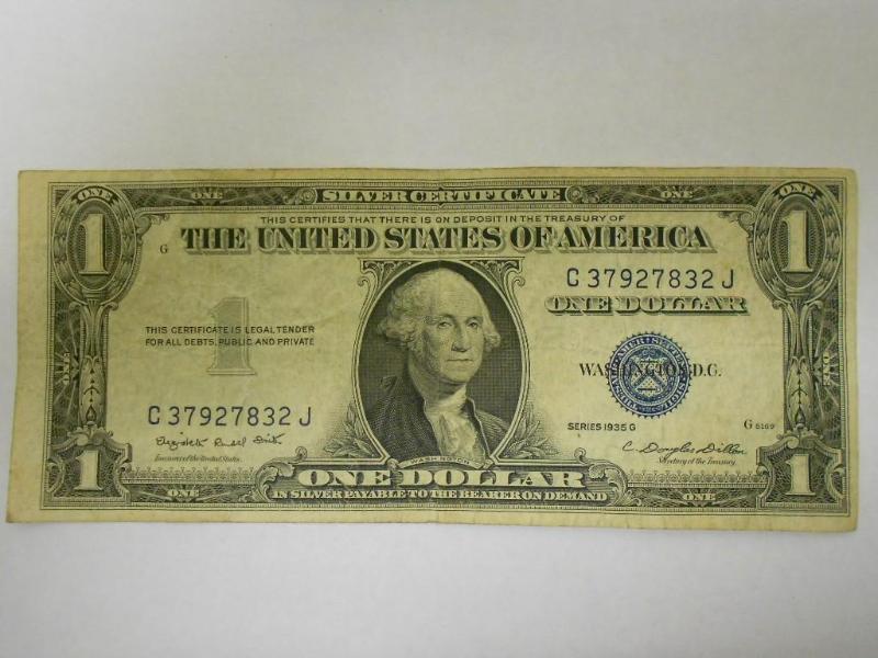 $1.00 Silver Certificate,Series 193...