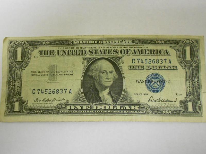 $1.00 Silver Certificate,Series 195...