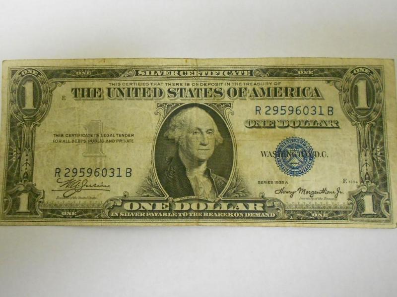 $1.00 Silver Certificate,Series 193...