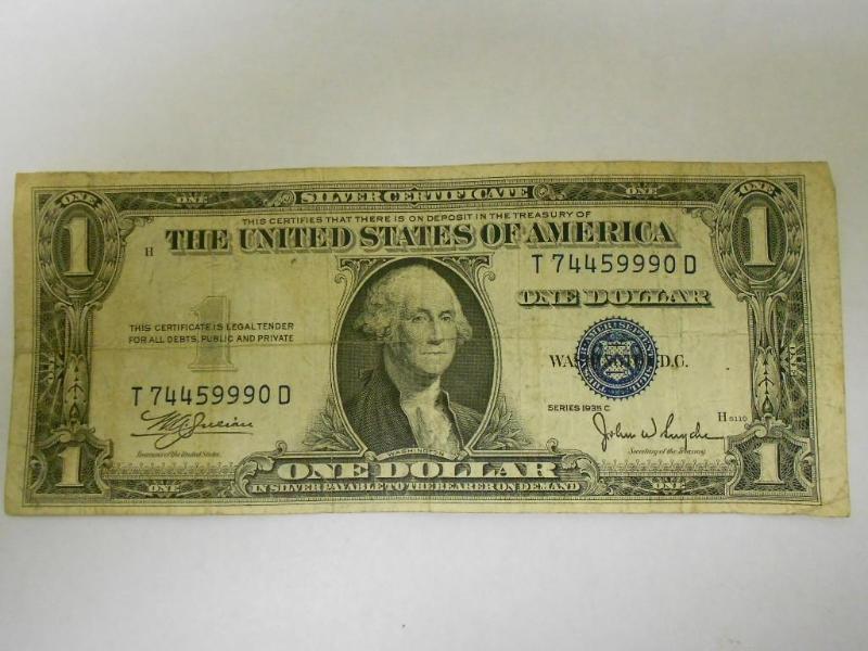 $1.00 Silver Certificate,Series 193...