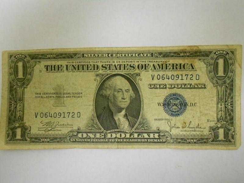 $1.00 Silver Certificate,Series 193...