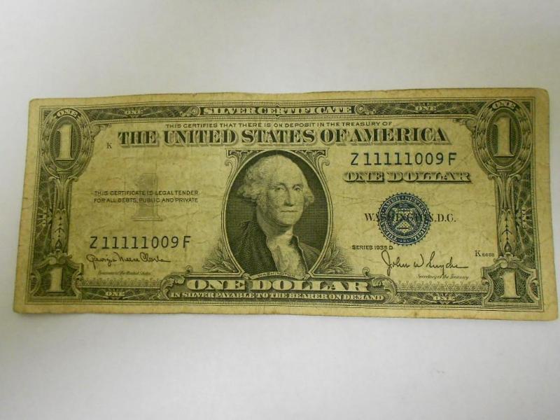 $1.00 Silver Certificate,Series 193...