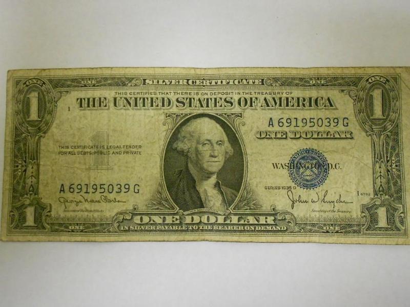 $1.00 Silver Certificate,Series 193...