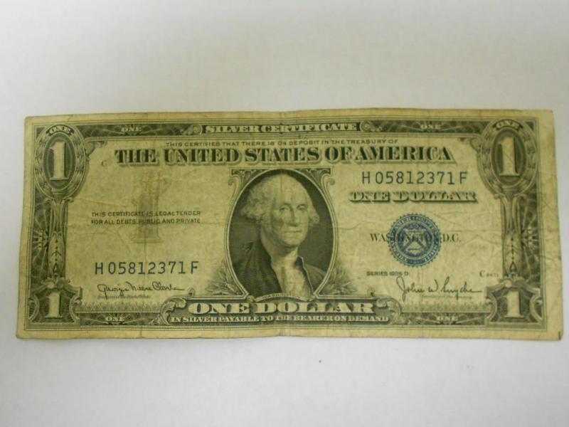 $1.00 Silver Certificate,Series 193...