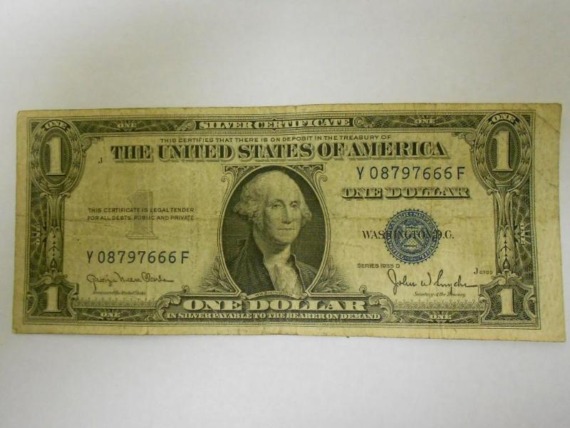 $1.00 Silver Certificate,Series 193...