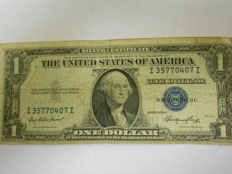 $1.00 Silver Certificate,Series 193...