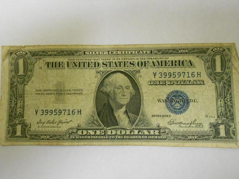 $1.00 Silver Certificate,Series 193...