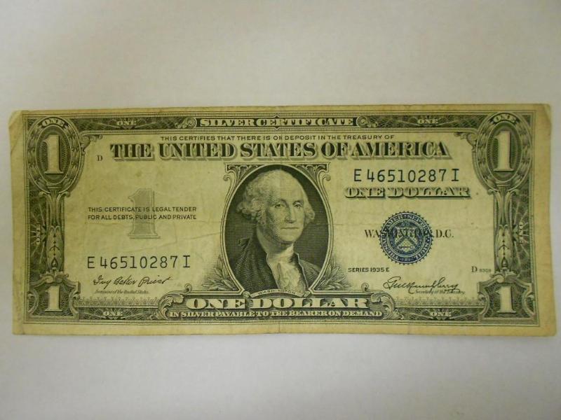 $1.00 Silver Certificate,Series 193...