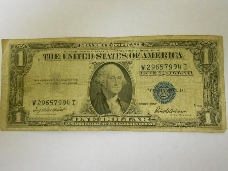 $1.00 Silver Certificate,Series 193...