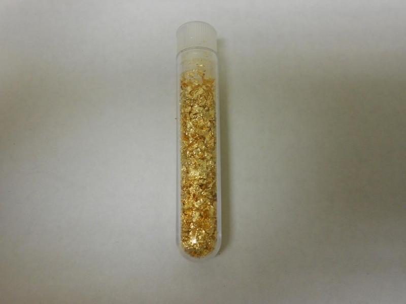 Vile of Gold Flakes....