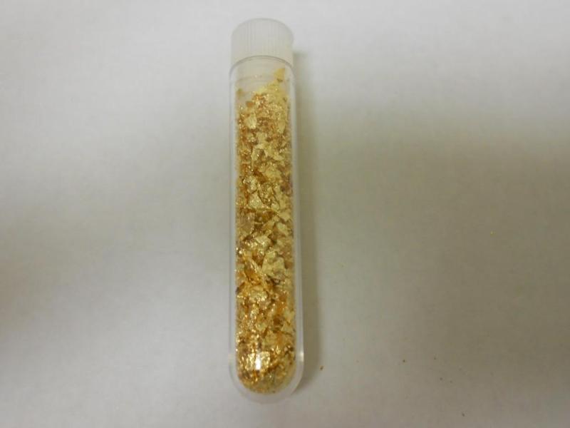 Vile of Gold Flakes....