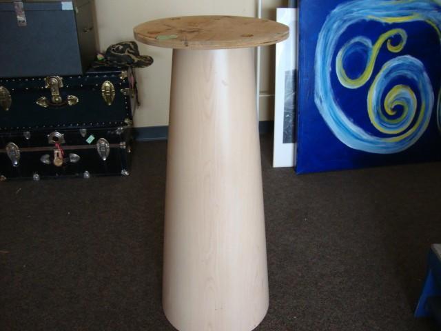 lot 12 image: Laminate wood pedestal. Would make ...