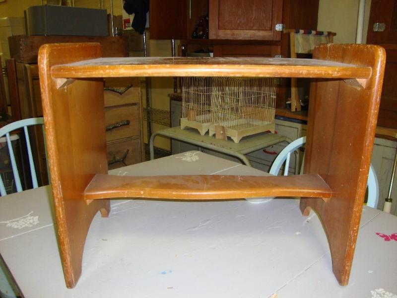 lot 27 image: Vintage vanity bench. Solid- good s...