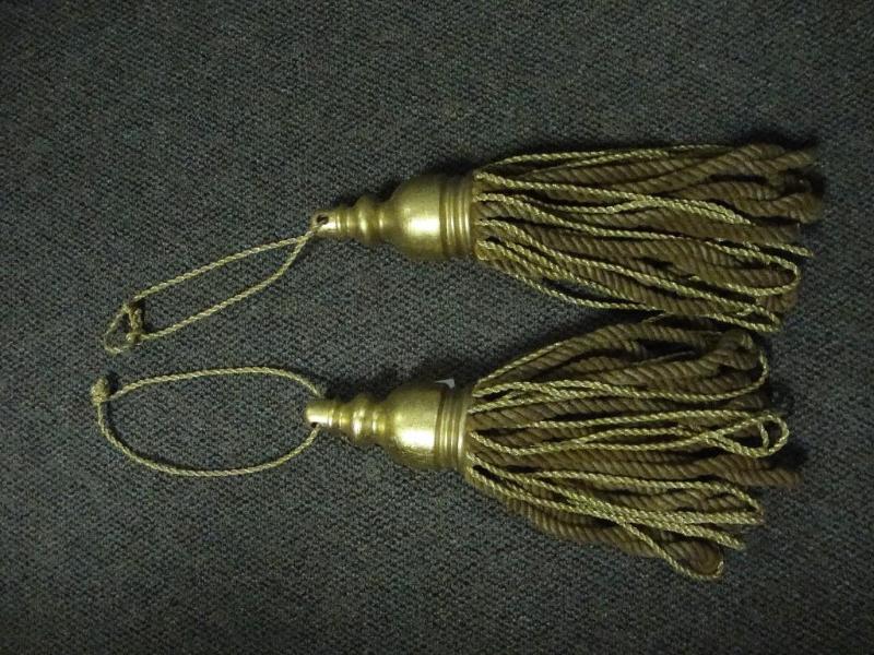 lot 30 image: Over sized pair of tassels. Origina...