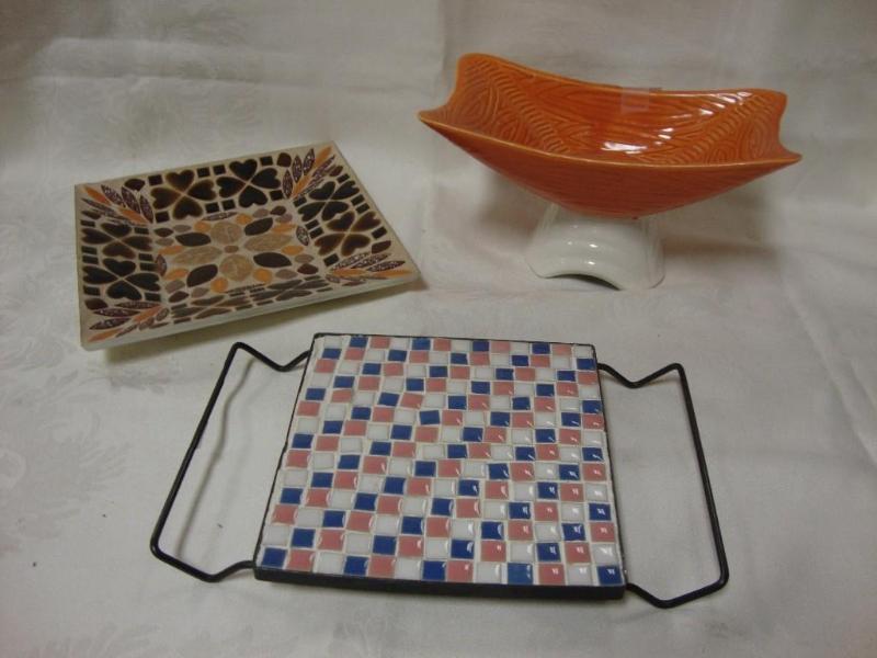 lot 53 image: Lot of 3- mid-century hot plate, tr...
