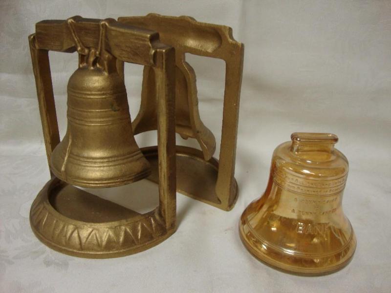 lot 63 image: Lot of 2 -vintage Liberty Bell Bank...