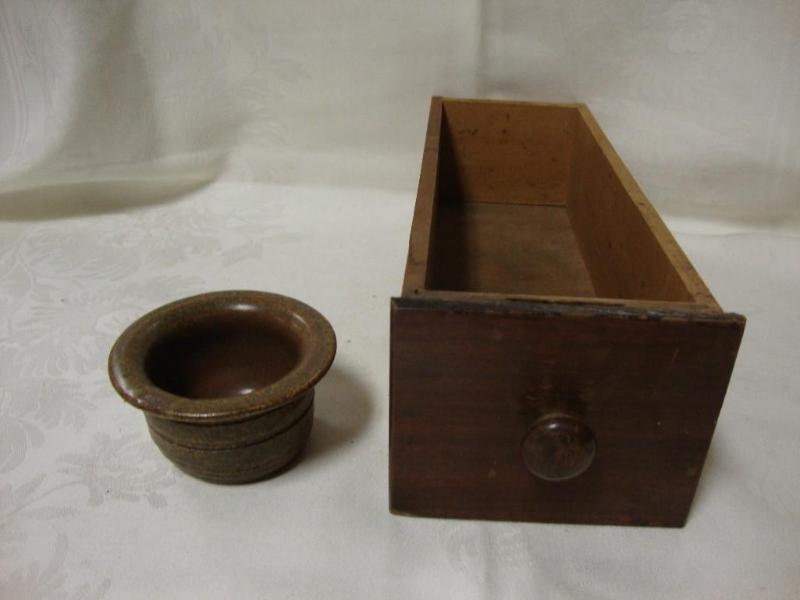 lot 86 image: Lot of 2 - hand thrown pottery cont...