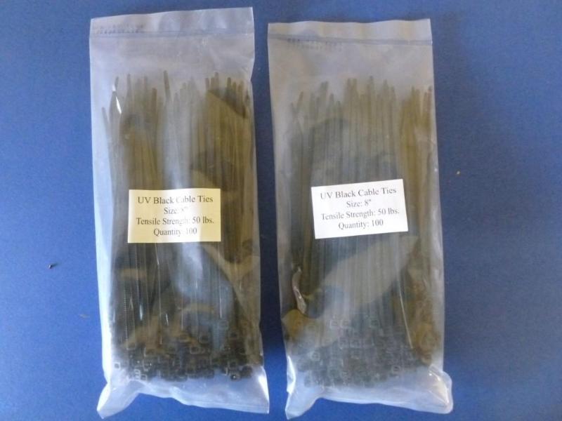 lot 40 image: Lot of two bags of 100 - 8" he...