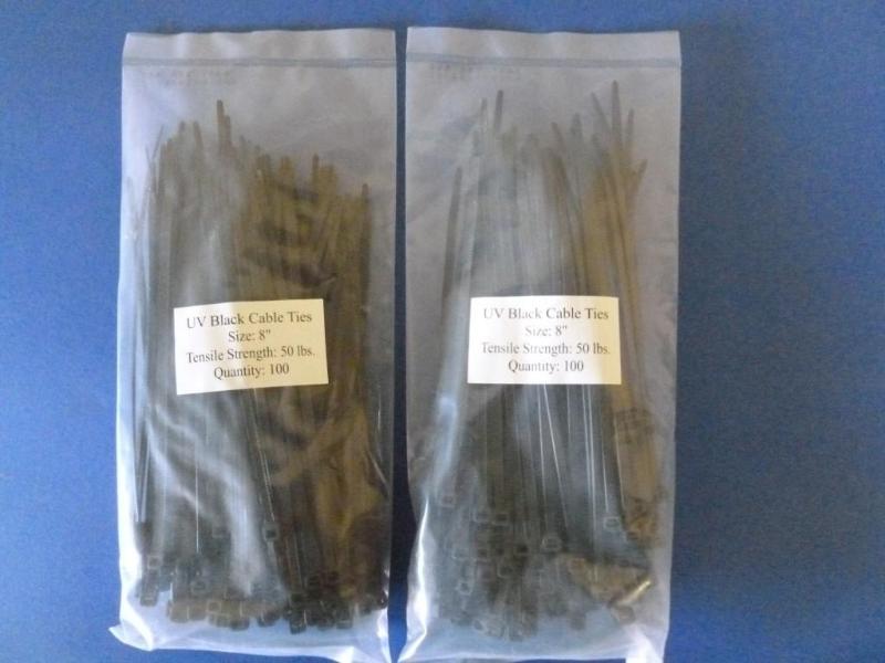lot 41 image: Lot of two bags of 100 - 8" he...