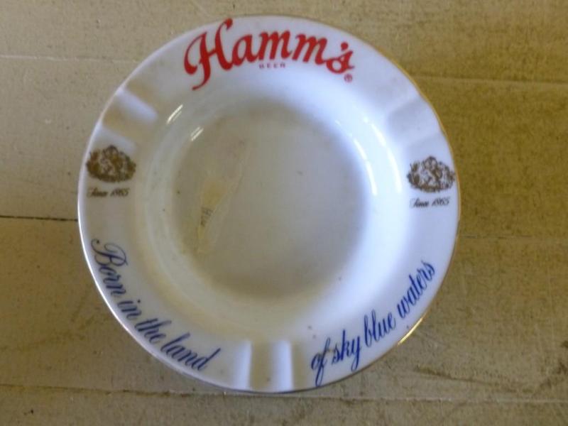 lot 6 image: Vintage Hamms Beer Gold Plated Rim...