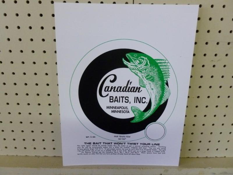 lot 73 image: Vintage Canadian Baits heavy gage c...