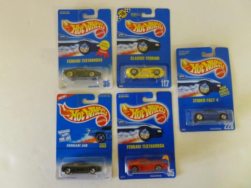 lot 97 image: Lot of five Mattel - Hot Wheel Cars...