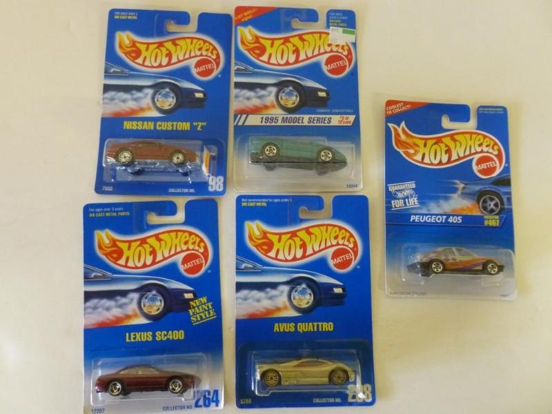 lot 99 image: Lot of five Mattel - Hot Wheel Cars...