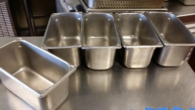 5 Stainless Steel 6&quot deep half...
