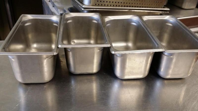 4 Stainless Steel 6&quot deep half...