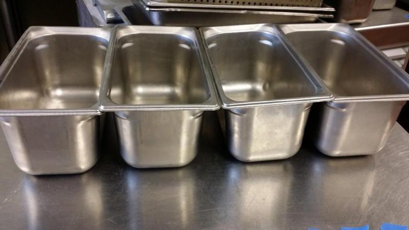 4 Stainless Steel 6&quot deep half...