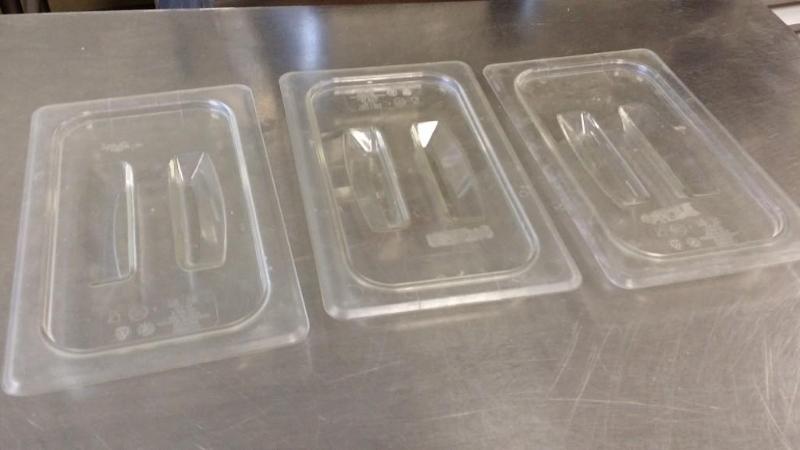 3 NSF&nbsplucite lids...
