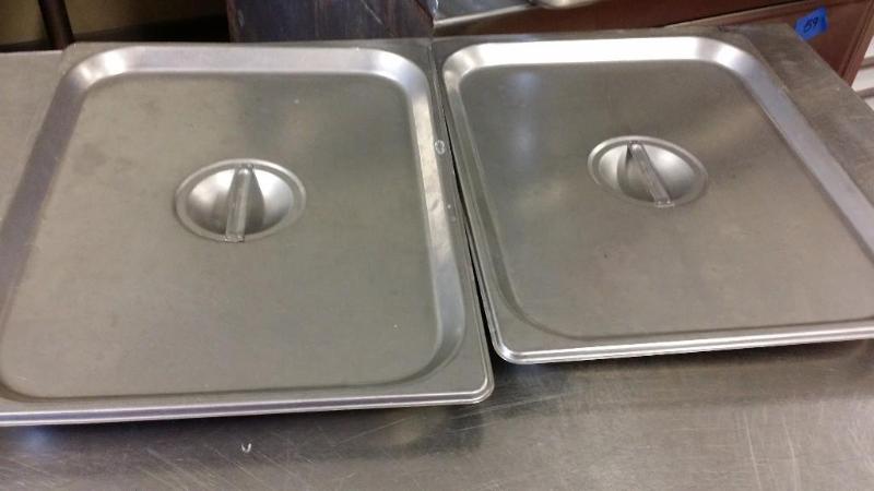 2 Stainless 10 x 13 lids...