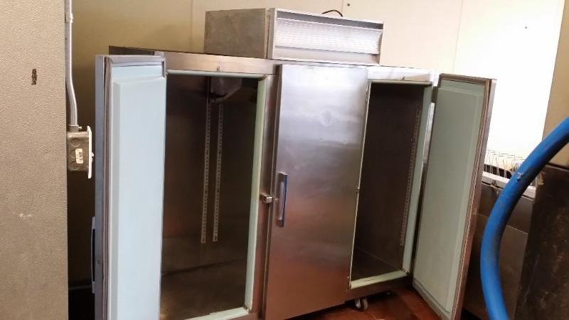 3 Door Cooler Fridge on casters New...