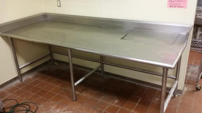 Stainless Steel Prep Table. 8 wide...