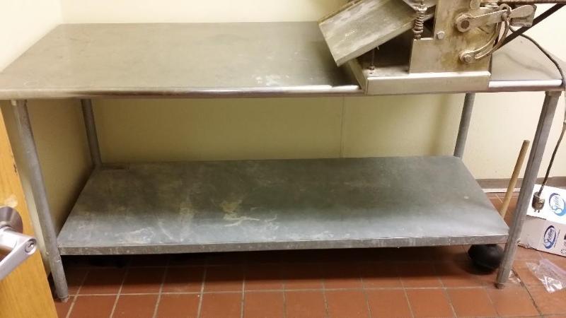 Stainless Prep Table 6 wide 30&quo...