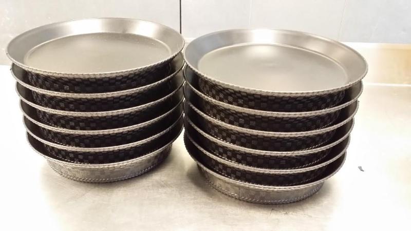 12 Black Plastic New Baskets.&nbsp...