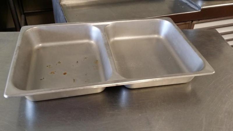 Double stainless Buffet pan. 3&quot...