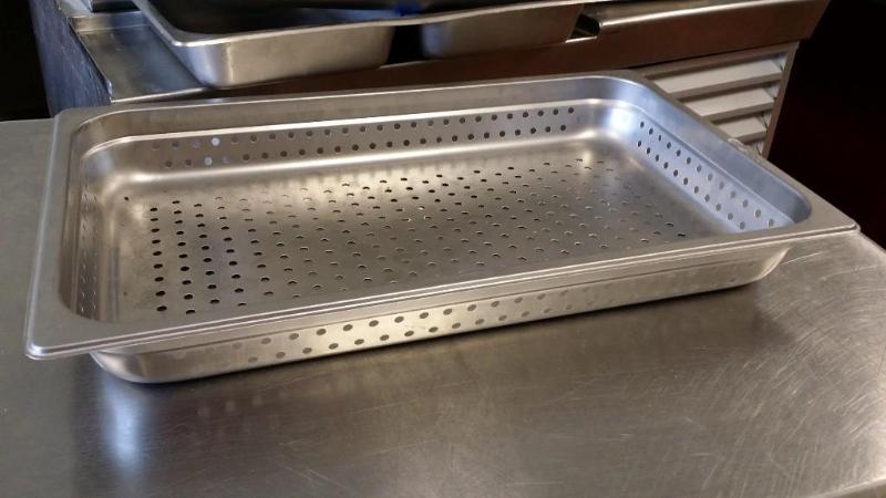 Stainless Strainer pan. 3&quot dee...