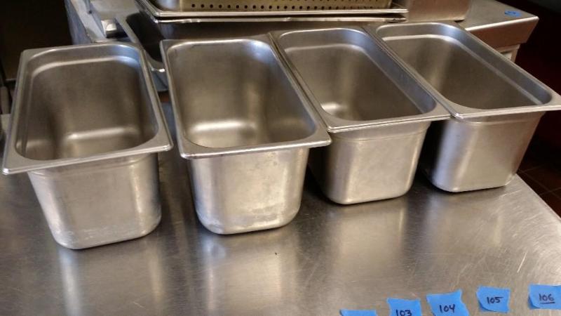 4 Stainless Steel 6&quot deep half...