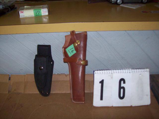 Leather Pistol Holster, Kni...
