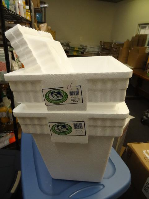 Qty. 2 New Styrofoam Cooler with Li...