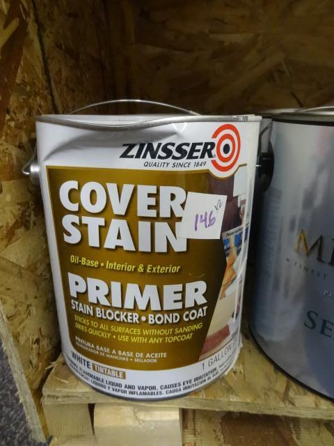 Qty. 2 New Gallon Zinsser Cover Sta...