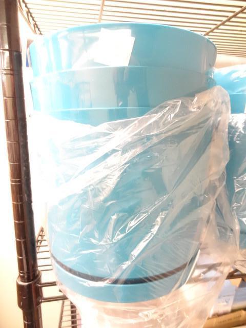 Qty. 3 New 10&quot Planter-Blue...