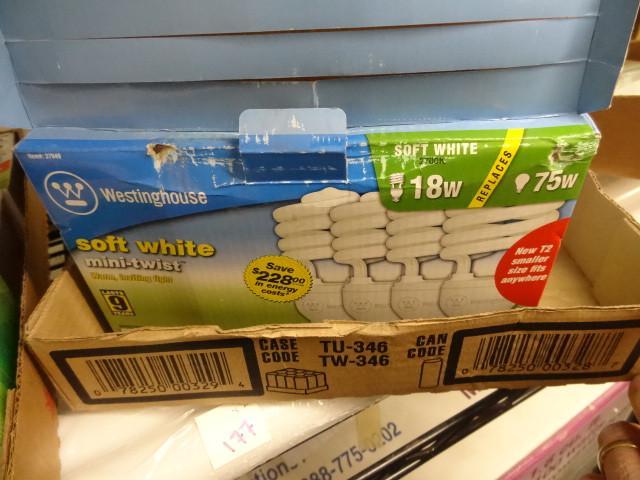 New fluorescent light bulb lot appr...