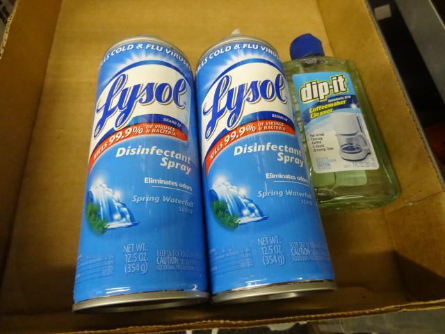 New Lot 2 Cans Lysol Spray 1 Bottle...