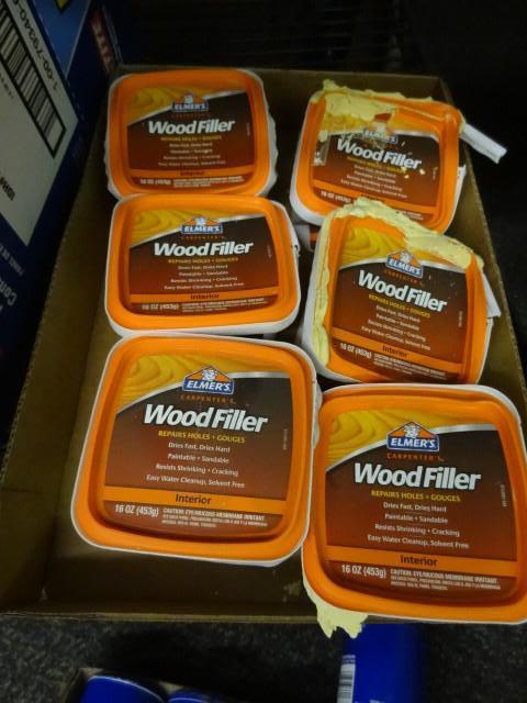 Qty. 6 New Elmers Wood Filler 16 oz...