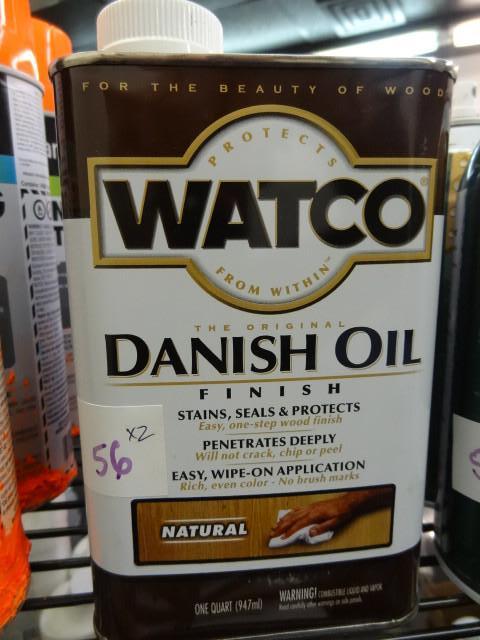 New 1 qt. Watco Danish Oil &amp 1 ...